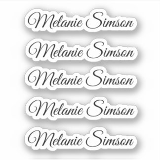 エレガントお洒落パーソナライズされた名 シール