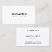 エレガントお洒落モダンデザインプロフェッショナルプレーン 名刺 (正面/裏面)