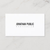 エレガントお洒落モダンデザインプロフェッショナルプレーン 名刺 (正面)