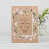 エレガントお洒落花筏結婚s 招待状 (スタンド正面)