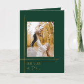 エレガントお洒落Green/金ゴールドモダンDecoスタイル写真 シーズンカード (正面)