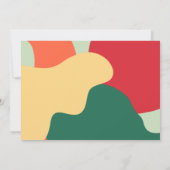 エレガントお洒落Season's Greetings Family Photo シーズンカード (裏面)