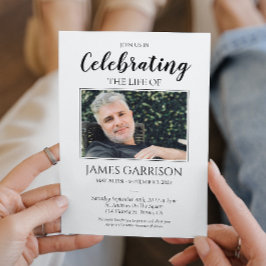 エレガントお祝いの写真 招待状