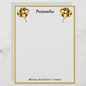 エレガントお祝いバルーン黒と金ゴールド (正面/裏面)