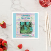 エレガントお祝いパーソナライズされた紙 スタンダードカクテルナプキン (インサイチュ)