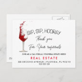 エレガントお祝い実在紹介 案内ポストカード (正面/裏面)