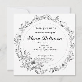 エレガントお祝い 招待状