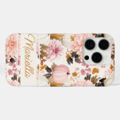 エレガントかぼちゃと花秋柄 Case-Mate iPhoneケース (裏面 (横))