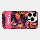 エレガントかぼちゃと花秋柄 Case-Mate iPhoneケース (裏面 (横))