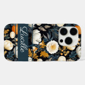エレガントかぼちゃと花秋柄 Case-Mate iPhoneケース (裏面 (横))
