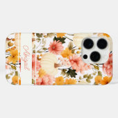 エレガントかぼちゃと花秋柄 Case-Mate iPhoneケース (裏面 (横))