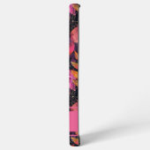 エレガントかぼちゃと花秋柄 SAMSUNG GALAXYケース (左側面)