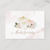 エレガントかぼちゃフローラ赤ちゃんシャワーエンクロージャカード エンクロージャーカード (裏面)