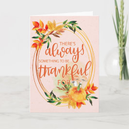 エレガントかぼちゃ – いつも感謝するもの カード