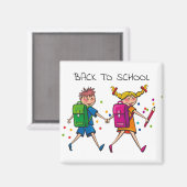 エレガントかわいい美しい新学期カラフル マグネット (正面/裏面)