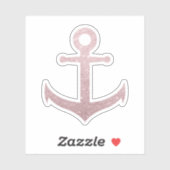 エレガントかわいらしモダンバラ金ゴールドグリッターいかり シール (シート)