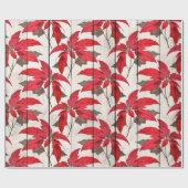 エレガントかわいらし花柄 ラッピングペーパー (フラット)