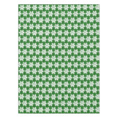 エレガントきらめくグリッター霜の降りた緑 テーブルクロス (正面)