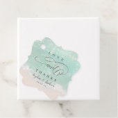 エレガントきらめく海感謝してい愛ビーチ結婚式 フェイバータグ (インサイチュ)