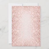 エレガントきらめく赤面誕生日 招待状 (裏面)