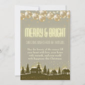 エレガントきらめく金ゴールドウィンタービレッジ シーズンカード (正面)