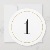 エレガントきらめく金ゴールド円表1カード 招待状 (裏面)