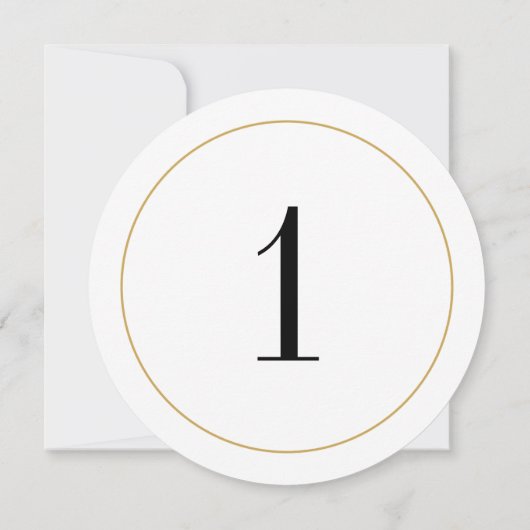 エレガントきらめく金ゴールド円表1カード 招待状 (裏面)