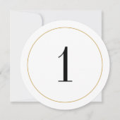 エレガントきらめく金ゴールド円表1カード 招待状 (正面)