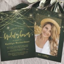 エレガントきらめく金ゴールド列ライトブライダルシャワー