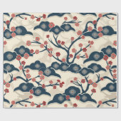 エレガントさくらんぼのシームレスなパターン(2) ラッピングペーパー (フラット)