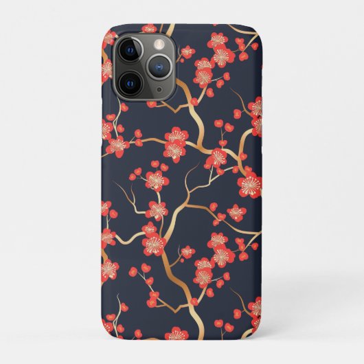 エレガントさくらんぼのシームレスなパターン(3) Case-Mate iPhoneケース (裏)