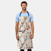 エレガントさくらんぼのシームレスなパターン(5) エプロン (着用した状態)