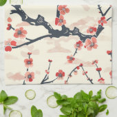 エレガントさくらんぼのシームレスなパターン(5) キッチンタオル (折り畳み)