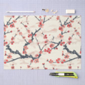 エレガントさくらんぼのシームレスなパターン(5) 薄葉紙 (クラフト)