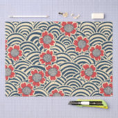 エレガントさくらんぼのシームレスなパターン(8) 薄葉紙 (クラフト)