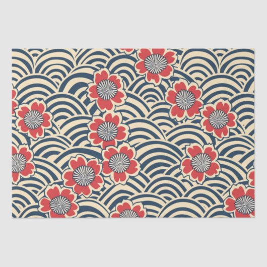 エレガントさくらんぼのシームレスなパターン(8) 薄葉紙 (正面)