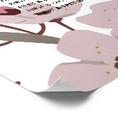 エレガントさくらんぼの結婚座席表 ポスター (角)