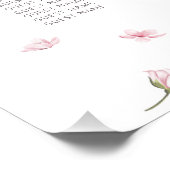 エレガントさくらんぼの結婚座席表 ポスター (コーナー)