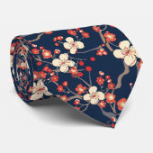 エレガントさくらんぼの花の継ぎ目のないパターン(10) ネクタイ (ロール)