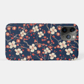 エレガントさくらんぼの花の継ぎ目のないパターン(10) Case-Mate iPhoneケース (裏面(横))