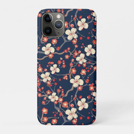 エレガントさくらんぼの花の継ぎ目のないパターン(10) Case-Mate iPhoneケース (裏)