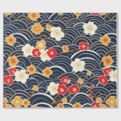 エレガントさくらんぼの花の継ぎ目のないパターン(12) ラッピングペーパー (フラット)