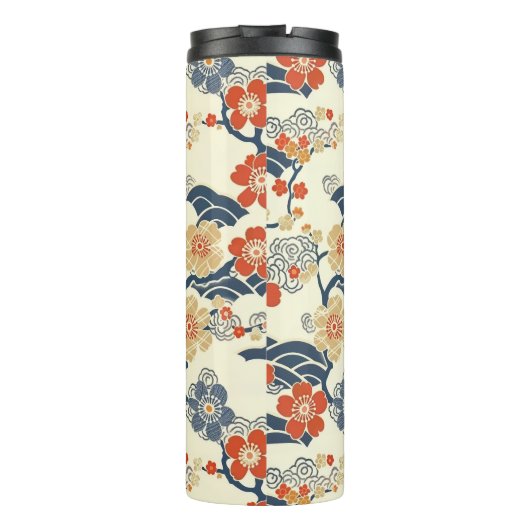 エレガントさくらんぼの花の継ぎ目のないパターン(14) タンブラー (裏面)