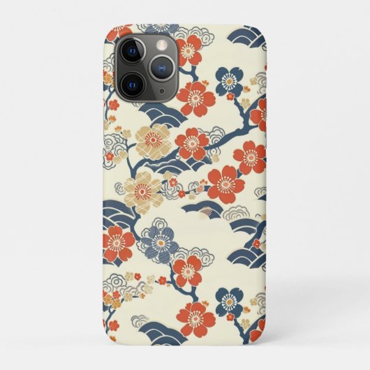 エレガントさくらんぼの花の継ぎ目のないパターン(14) Case-Mate iPhoneケース (裏)