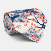 エレガントさくらんぼの花の継ぎ目のないパターン(15) ネクタイ (ロール)