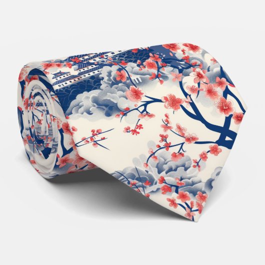 エレガントさくらんぼの花の継ぎ目のないパターン(15) ネクタイ (ロール)