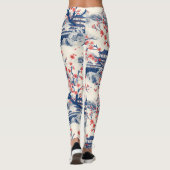 エレガントさくらんぼの花の継ぎ目のないパターン(15) レギンス (裏面)