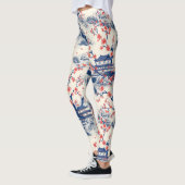 エレガントさくらんぼの花の継ぎ目のないパターン(15) レギンス (左)