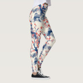 エレガントさくらんぼの花の継ぎ目のないパターン(15) レギンス (右)