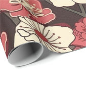 エレガントさくらんぼの花の継ぎ目のないパターン(16) ラッピングペーパー (ロールコーナー)